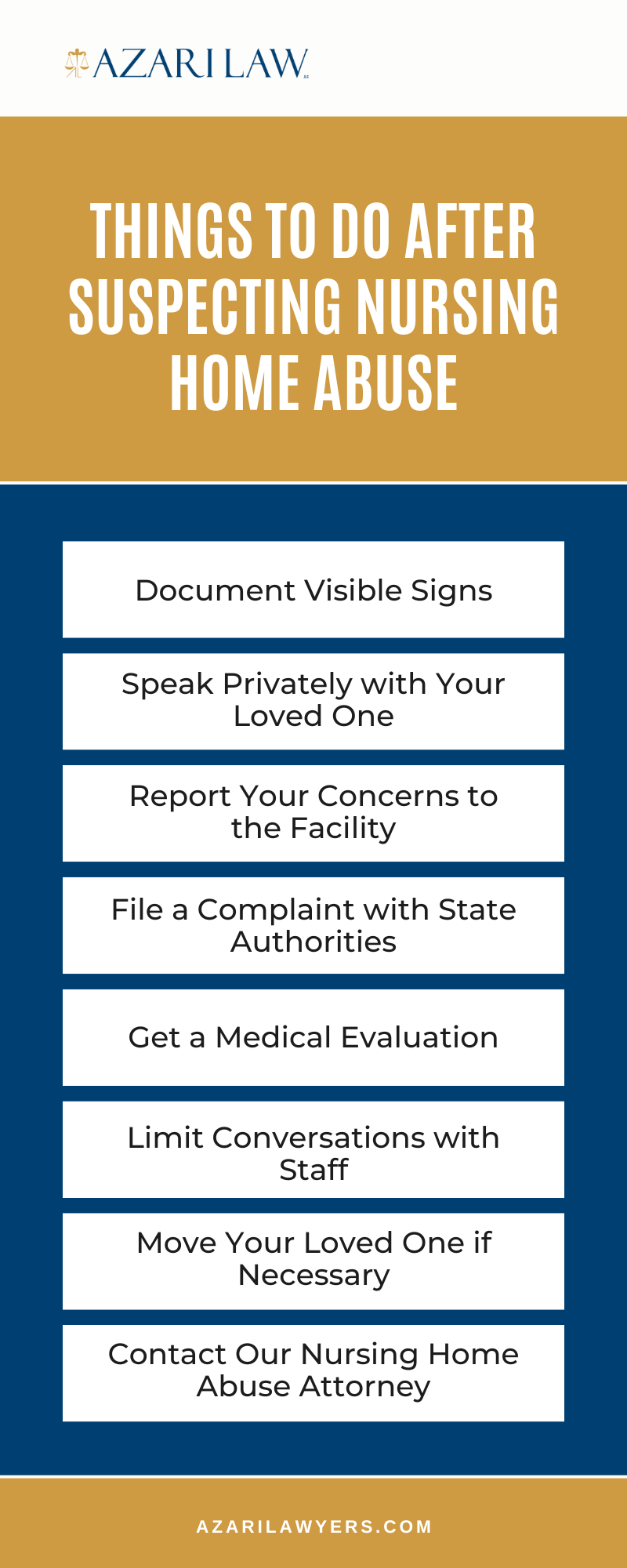 Things To Do After Suspecting Nursing Home Abuse Infographic