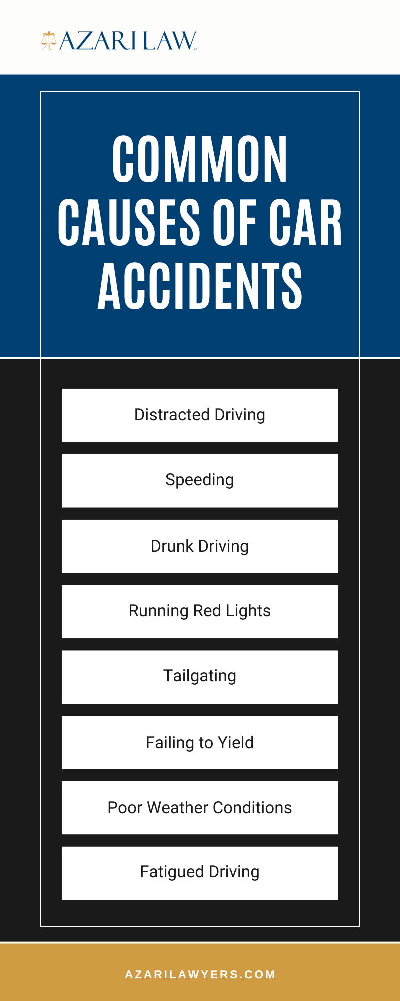 Common Causes Of Car Accidents Infographic